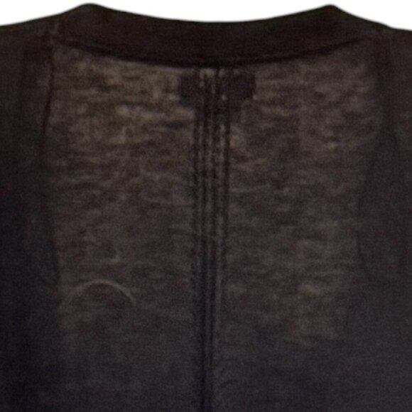 Fat Face Wool Blend Grandpa Cardigan Black 2 Pockets Grandma Women's Size 8 - Picture 4 of 9